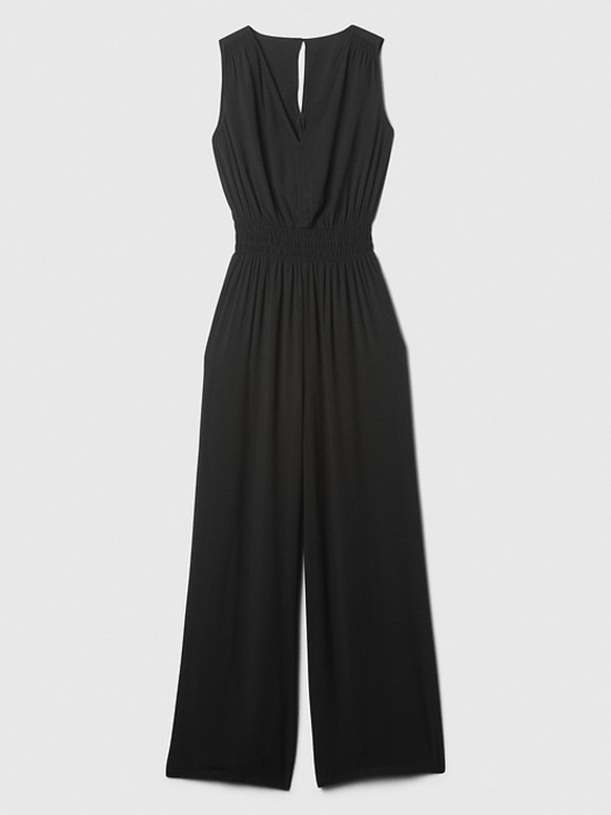 GAP Pants - GAP Classic Black Sleeveless Jumpsuit V neck with Pockets